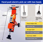 Hand Push Electric Pick Truck Tile Scraper Plastic Floor Crushing and Scraping Shovel High-power Renovating and Cleaning of Floor Adhesive