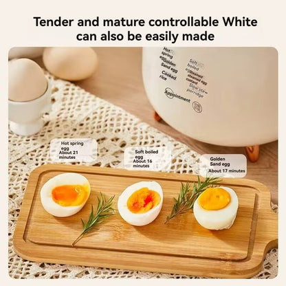 Small household egg cooking device reservation multifunctional breakfast machine with soft boiled eggs insulation