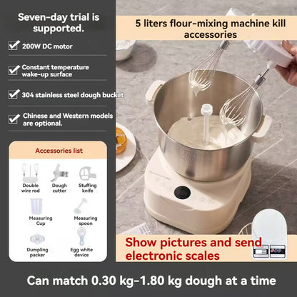 Fully automatic household small new type egg white fermentation integrated noodle machine