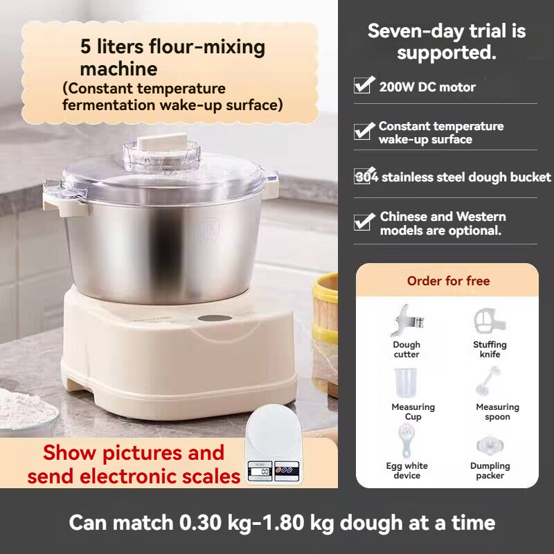 Fully automatic household small new type egg white fermentation integrated noodle machine