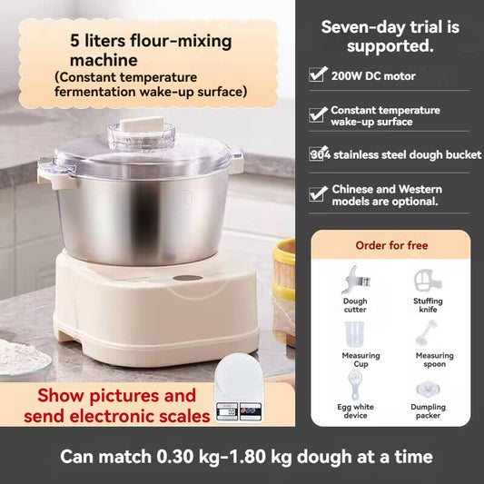 Fully automatic household small new type egg white fermentation integrated noodle machine