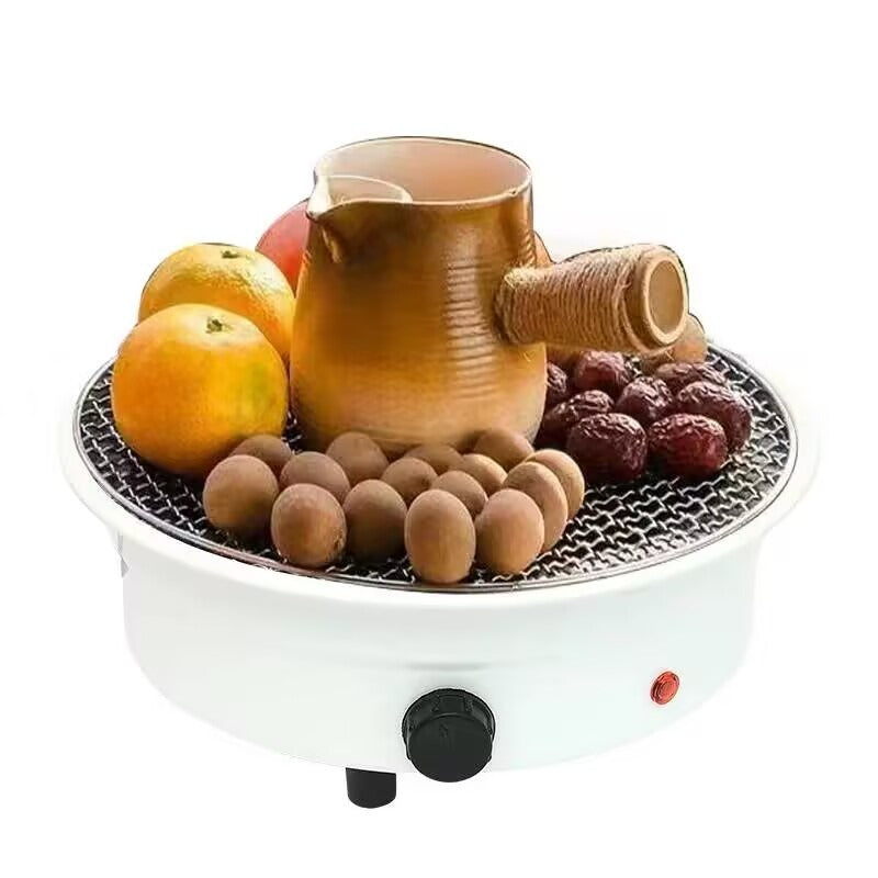 Electric stove for boiling tea, electric oven for heating, skewers for baking milk tea, smoke-free, detachable heating tube