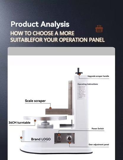 Home Small Fully Automatic Cream Smearing Machine Cake Shop Flat Mold Baking