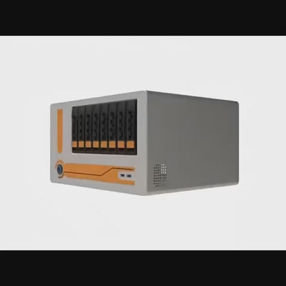 Home Storage Hot Plug Chassis 6bays Nas Server Case Nas-8 Sata Backplane Support Mini-itx Motherboard Black