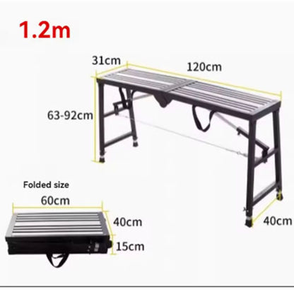 New Folding Horse Stool Scaffold Decoration Horse Stool Lifting Indoor Thickening Putty Multifunctional Domestic Construction La