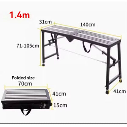 New Folding Horse Stool Scaffold Decoration Horse Stool Lifting Indoor Thickening Putty Multifunctional Domestic Construction La