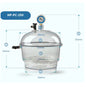 New 150MM Polycarbonate Plastic Vacuum Dryer Laboratory Dryer Transparent Vacuum Drying Kettle Double Valve With Pressure Gauge