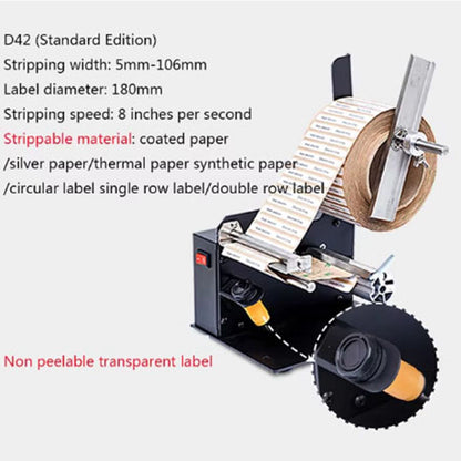 New Automatic Multi Row Label Peeling Machine Adhesive Label Peeling Separator Barcode Paper Tearing Machine, Automatic Label Pe